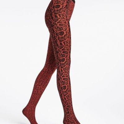 Wonderful Wolford BLOTCHED SNAKE Red Rust / Black Small S